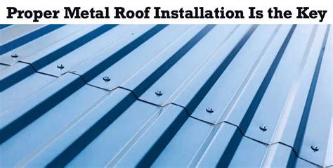 metal roof screw fastening instructions